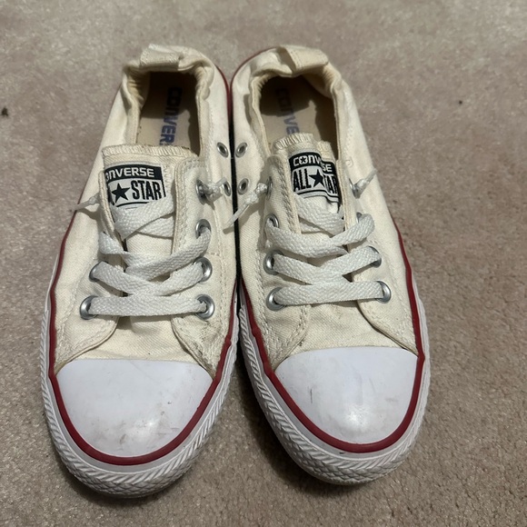 Converse Women’s Cream Sneakers - Picture 2 of 5